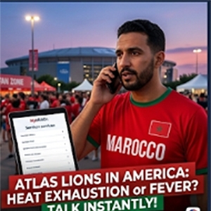 Atlas Lions in America: How Moroccan Fans Can See a Doctor Online Instantly