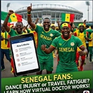 Dance Injury or Travel Fatigue? Learn How Virtual Doctor Works for Senegal Fans
