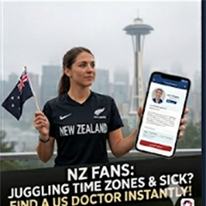 Juggling Time Zones & Sick? Find a US Doctor Instantly, All Whites Fans!