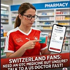 Need an OTC Medicine but Unsure? Talk to a US Doctor Fast, Swiss Fans!