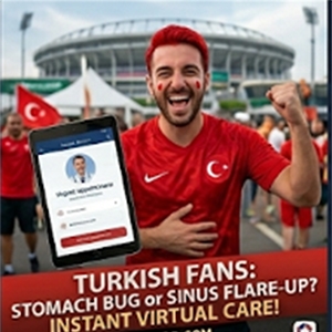 Sick on Tour? How Turkish Fans Can Consult a US Doctor Online in Minutes