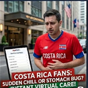Sudden Chill or a Stomach Bug? Instant Virtual Care for Costa Rican Fans