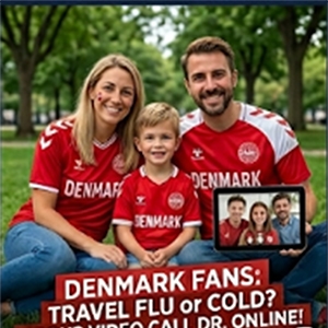 Travel Flu or a Cold in the Group? How Danish Families Can Call a US Doctor Online