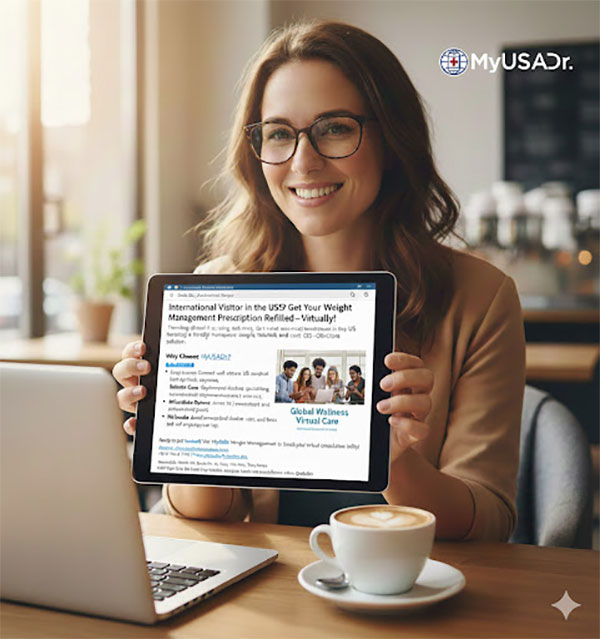  International Visitor in the US? Get Your Weight Management Prescription Refilled—Virtually!
